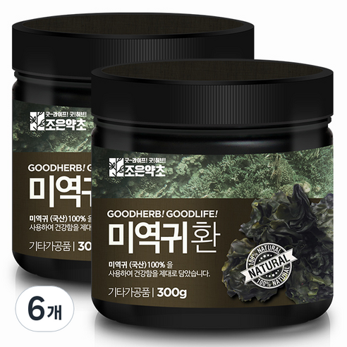 조은약초 프리미엄 미역귀환, 6개, 300g