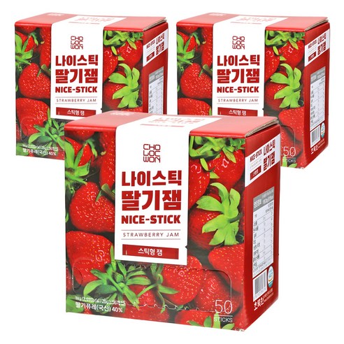 초록원 나이스틱 딸기잼 50p