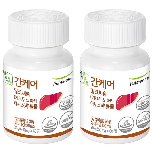 풀무원건강생활 간케어 밀크씨슬 추출물, 2개, 60정