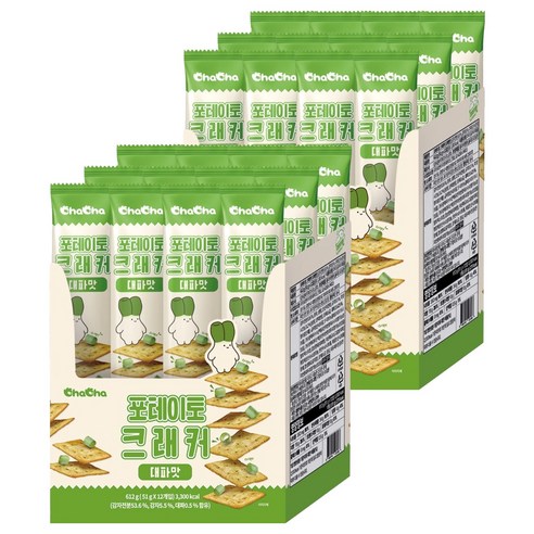 챠챠 포테이토 크래커 대파맛 12p