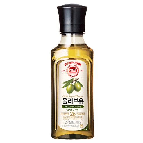 해표 압착 올리브유, 250ml, 1개
