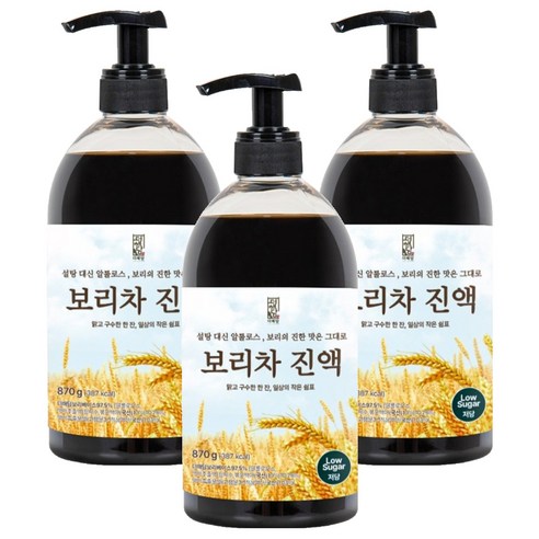더해담 저당 보리차 진액, 870g, 3개