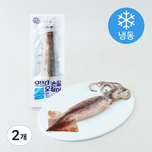 [로켓프레시] 오바다 국내산 손질 통오징어 (냉동)
