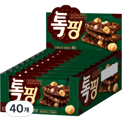 오리온 톡핑 헤이즐넛&그래놀라