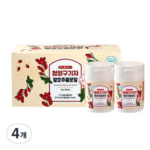 레드플러스 청양구기자 발효 추출분말, 60g, 4개