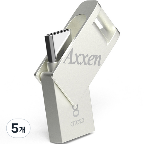 액센 버디 C타입 USB 메모리 OTG20, 8GB, 5개