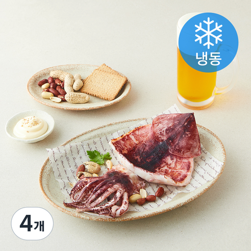 [로켓프레시] 오바다 국내산 손질 오징어 (냉동)