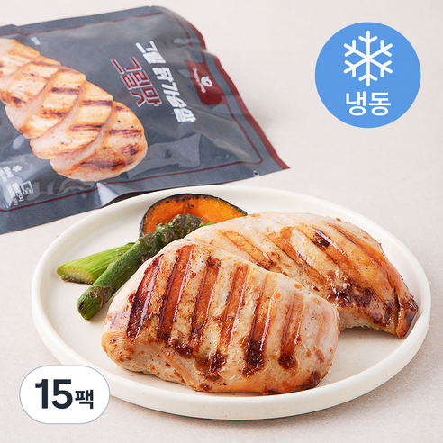 [로켓프레시] 다즐샵 그릴 닭가슴살 그릴맛 (냉동), 100g, 1개입, 15개