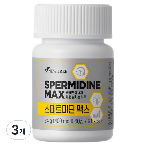 뉴트리 스페르미딘 맥스, 60정, 24g, 3개