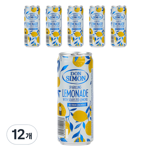 돈시몬 착즙 스파클링 레몬에이드, 330ml, 12개