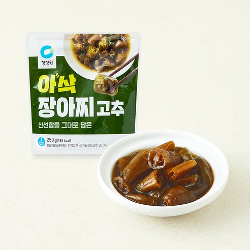 [로켓프레시] 청정원 아삭 장아찌 고추