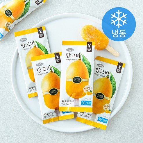 [로켓프레시] 프룻바 망고바 (냉동), 35g, 1개, 5개입