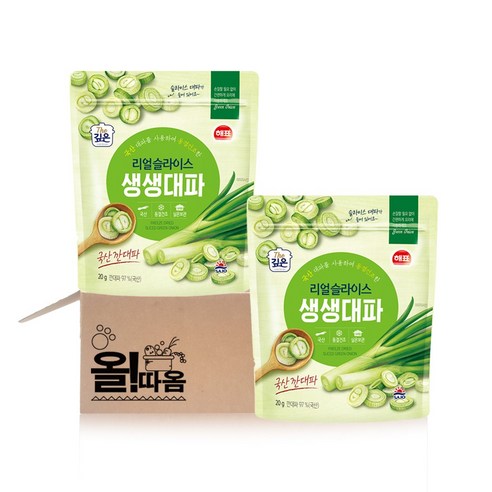 [사조대림] 해표 리얼슬라이스 생생대파 20g x2개