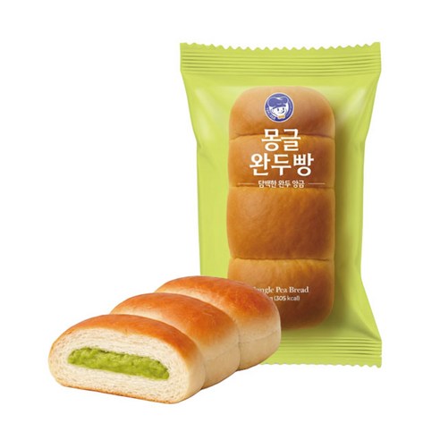 천원빵 몽글 완두빵