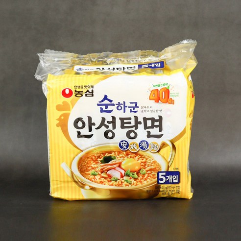 농심 순하군 안성탕면 멀티팩(5봉지)
