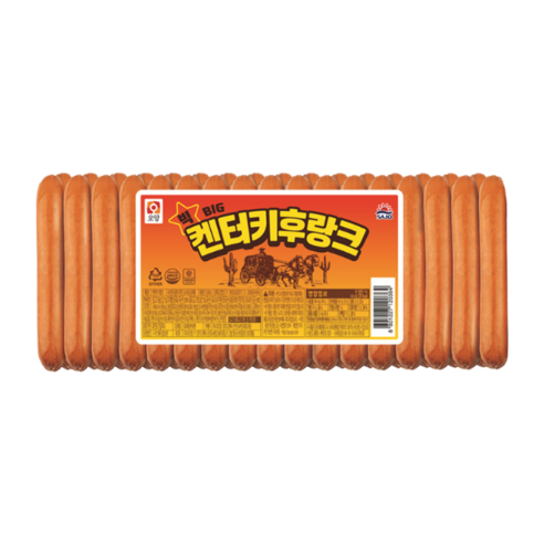 (냉동)사조오양 빅켄터키후랑크1kg, 5개, 1kg
