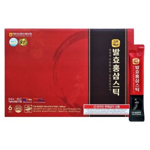 더존건강 고려백년 발효홍삼스틱 18ml x 30포 (Araium), 1, 18ml