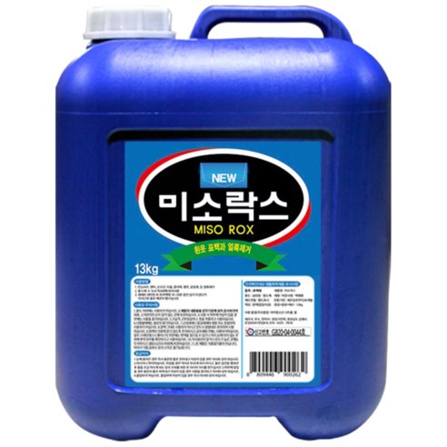 미소락스 13kg 락스 말통 대용량 업소용, 1개