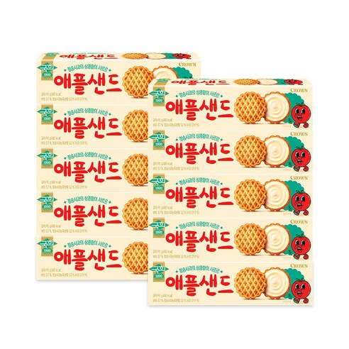 크라운 국희 애플샌드, 91g, 10개