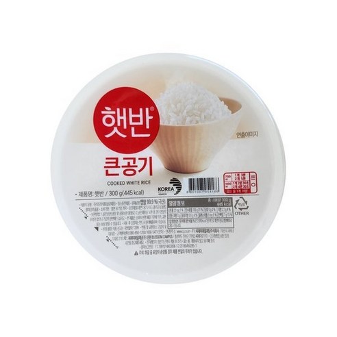 CJ 햇반 백미밥 큰공기 즉석밥 300g x 7개, 300g, 7개