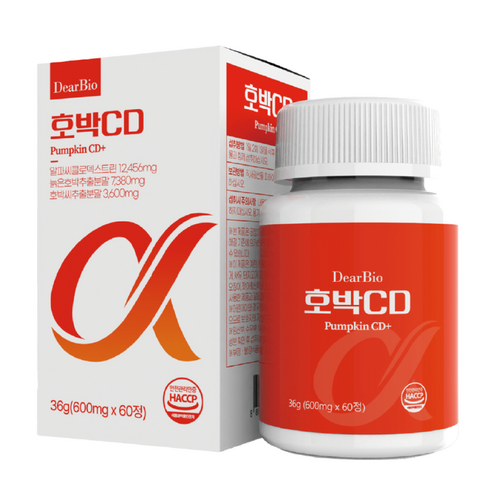 호박씨디 알파 CD 씨디 식약청인증 호박 추출물 고함량 알파시클로덱스트린 알파시디 60정