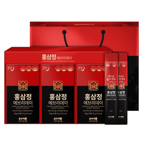 순수식품 6년근 홍삼정 에브리데이 + 쇼핑백