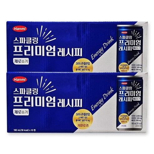 한미헬스 사이언스 스파클링 프리미엄 레시피 제로슈가 음료, 20개, 190ml