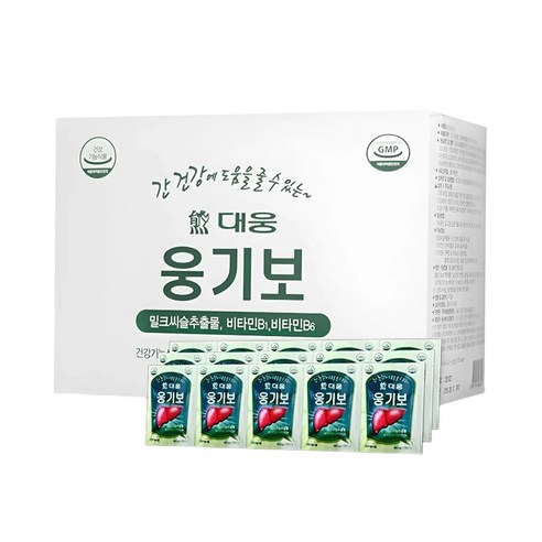대웅생명과학 웅기보 2정 400포 총 800정 밀크시슬 간 피로회복 활력에너지 업
