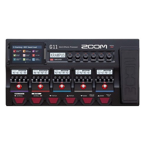 ZOOM G11 줌 기타용 이펙터IR 로더 기능 탑재 터치 패널 대응 플래그쉽