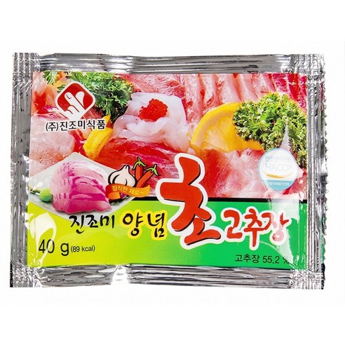 [더착한푸드]초고추장(진조미 40gx150)  식자재마트 대용량 업소용 초고추장,초장,회초장,양념초장,초장양념,일회용