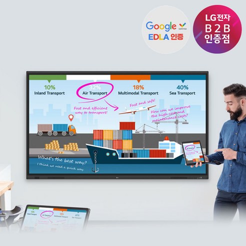 LG 55인치 전자칠판 55TR3DQ 안드로이드 스마트보드