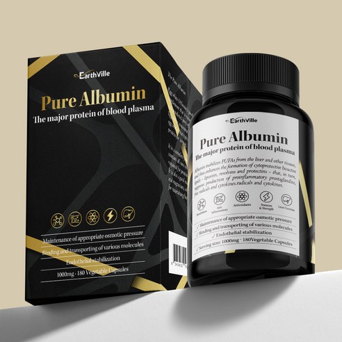 어스빌 퓨어 알부민 먹는알부민 고함량 단백질 골드 영양 1000mg, 180정, 1개