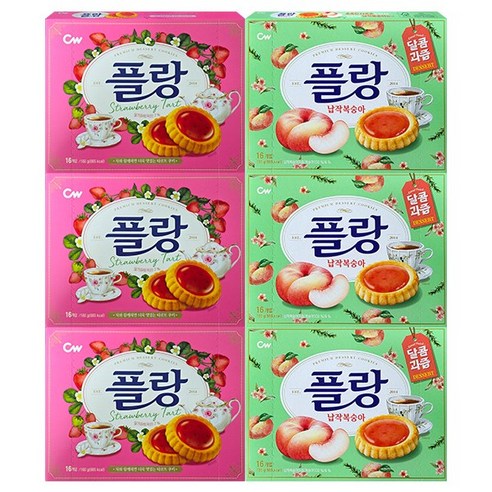 청우 플랑 160g (딸기+납작복숭아)