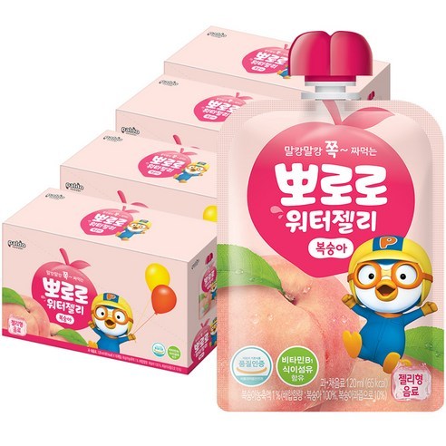 팔도 뽀로로 워터젤리 복숭아
