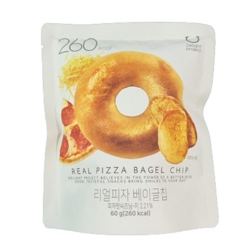 딜라이트 프로젝트 리얼피자 베이글칩 120g