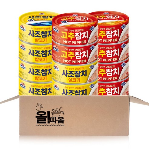 사조 안심따개 참치 100g 2종기획세트(살코기6+고추6), 100g, 12개