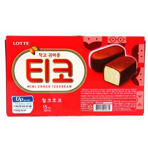 롯데제과 티코 밀크 초코 아이스크림