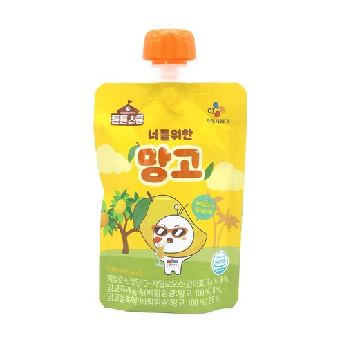 CJ 튼튼스쿨 너를위한 망고 100ml 40개 2박스/, 80개, 100ml