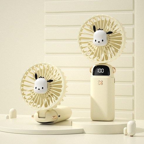 산리오 휴대용 선풍기 마이멜로디선풍기 포차코 어린이 소형 휴대 충전식 USB 탁상용 캠핑 에어컨 선풍기 미니 손선풍기