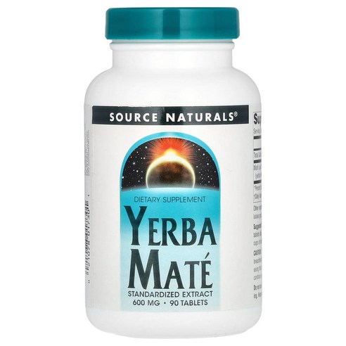 소스내추럴스 예르바 마테 600 mg 90 정