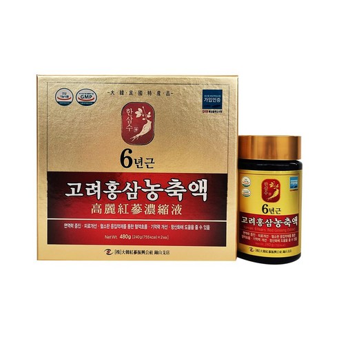 대한홍삼 진흥공사 6년근고려홍삼농축액100% 240g 2병