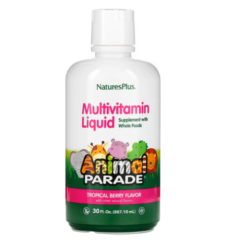 네이쳐스플러스 Animal Parade 종합비타민 액상 열대 베리 887.1ml (30 fl oz), 1개, 887.1ml