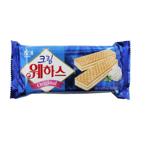 해태제과 크림 웨하스, 50g, 1개