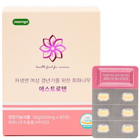 자생앤 여성 갱년기 에스트로텐, 60정, 1개