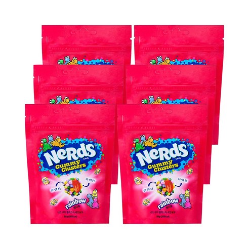 매일 너즈 구미 클러스터 레인보우, 85g, 6개