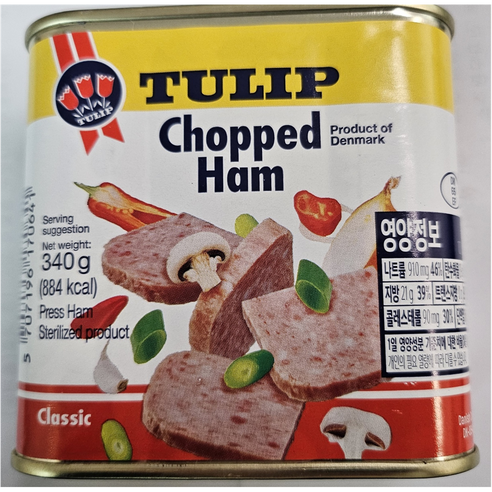 튤립푸드 촙트 햄통조림