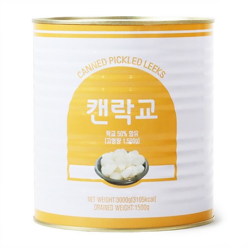 이엔 락교 통조림, 3kg, 1개