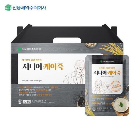 신풍제약 시니어 케어죽 (40g x 30포) 영양죽 시니어죽