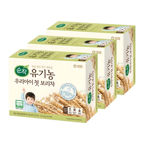 순작 유기농 우리아이 첫 보리차 티백