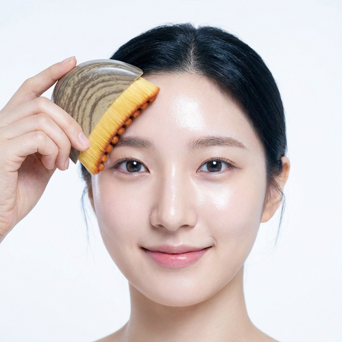 네이빈 브이라인 리프팅 브러쉬 붓기제거 얼굴 마사지기, 브라운, 1개